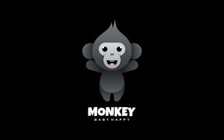 Monkey Gradient Logo Template