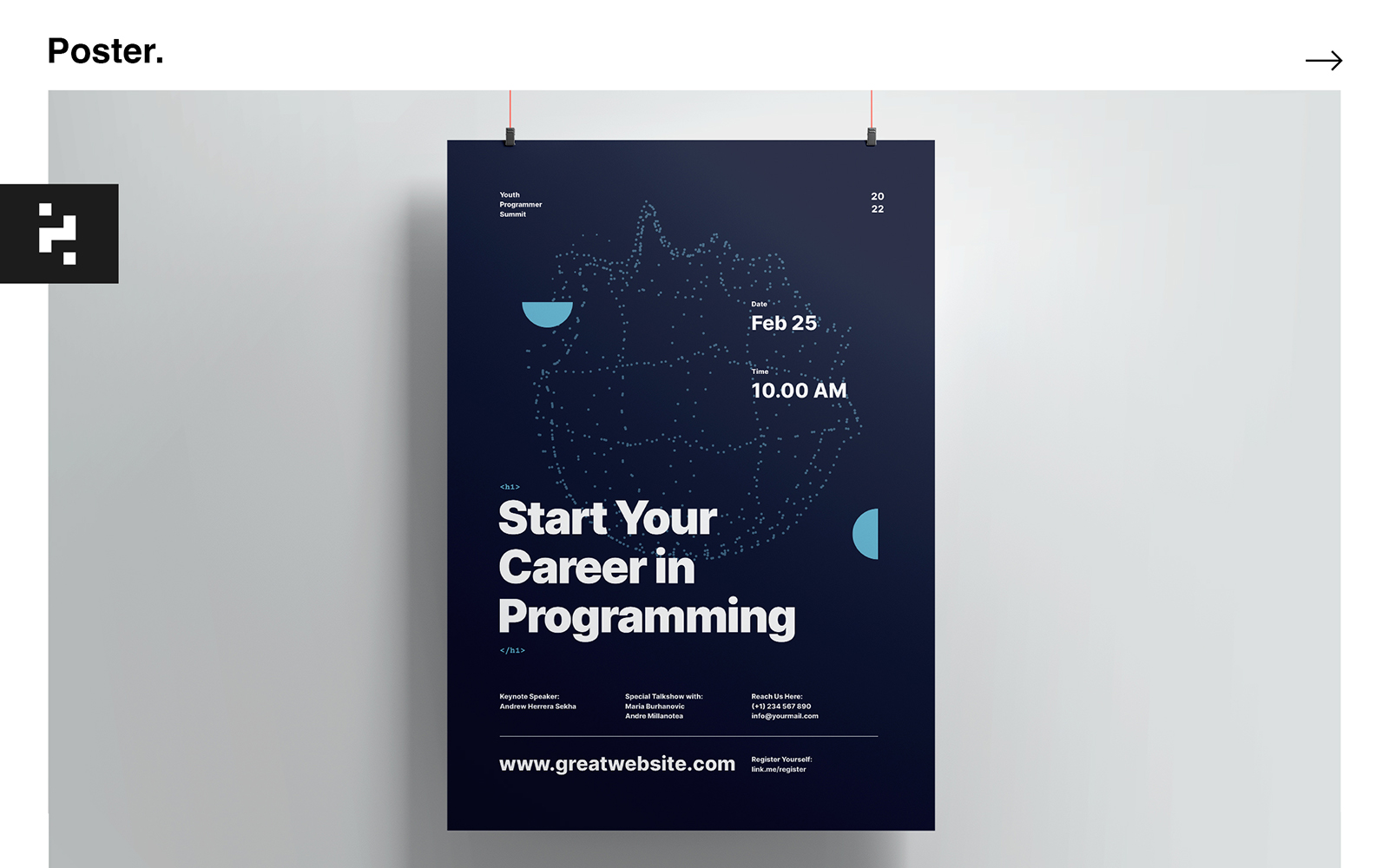 Template #221417 Coding Code Webdesign Template - Logo template Preview