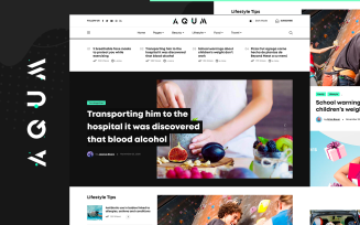 Aqum | Contemporary News and Magazine WordPress Theme