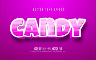 Candy - Editable Text Effect, Cartoon And Comic Text Style, Graphics Illustration