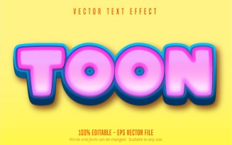 Toon - Editable Text Effect, Comic And Cartoon Text Style, Graphics Illustration
