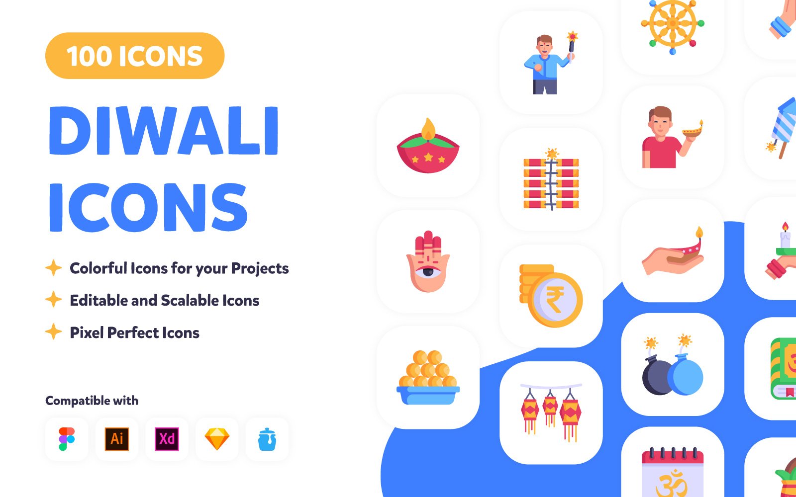 Kit Graphique #221592 Diwali Festival Divers Modles Web - Logo template Preview