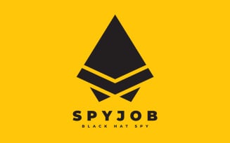 Black Hat Spy Technology Logo Template
