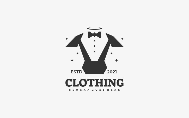 Clothing Silhouette Logo Style Logo Template