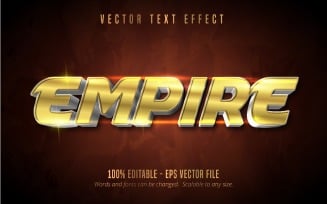 Empire - Editable Text Effect, Shiny Gold Text Style, Graphics Illustration