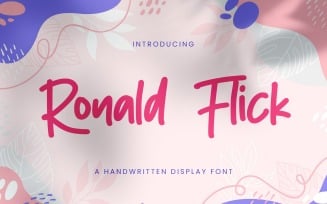 Ronald Flick - Handwritten Font