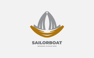 Sailor Boat Logo Template