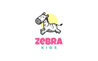 Zebra Simple Mascot Logo Style