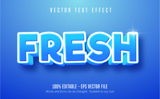 Fresh - Editable Text Effect, Cartoon And Comic Text Style, Graphics Illustration