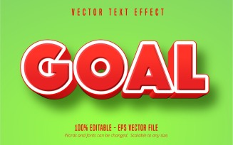 Goal - Editable Text Effect, Cartoon And Comic Text Style, Graphics Illustration