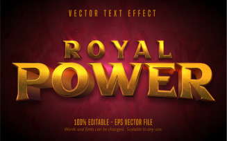 Royal Power - Editable Text Effect, Shiny Golden Text Style, Graphics Illustration