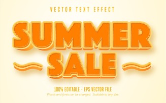 Summer Sale - Editable Text Effect, Comic And Cartoon Text Style, Graphics Illustration