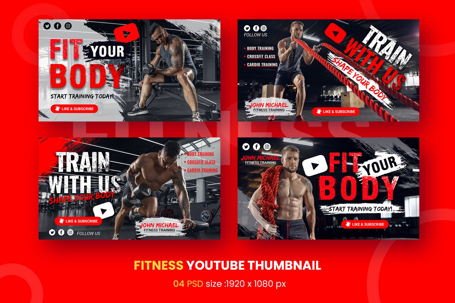 Kit Graphique #221870 Fitness Excited Divers Modles Web - Logo template Preview