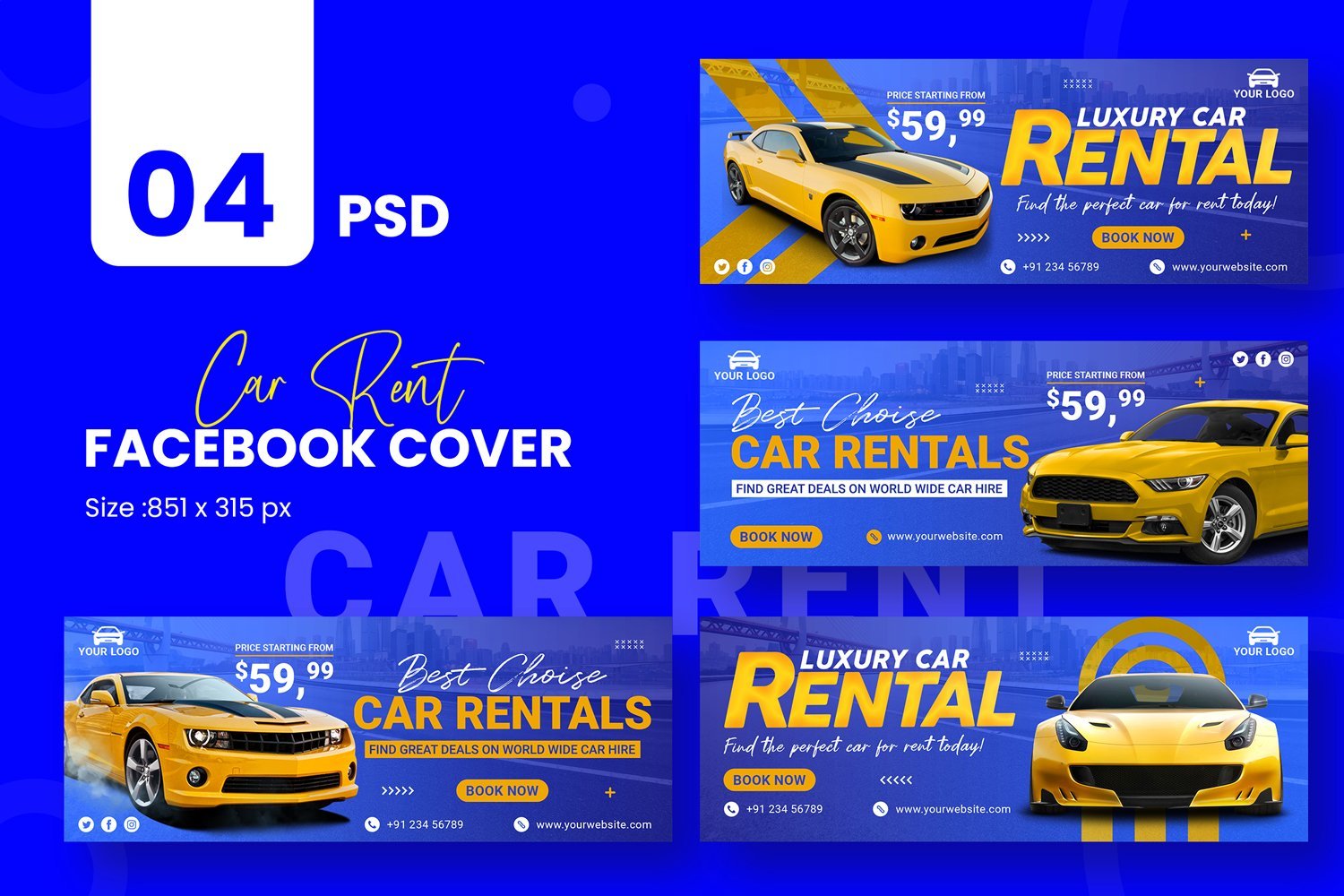 Kit Graphique #221873 Rent Car Divers Modles Web - Logo template Preview