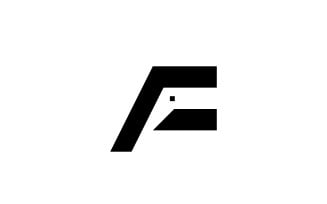 F Elephant - Negative Space Logo