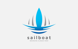 Sailor Boat Maritime Logo Template