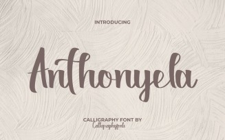 Anthonyela Calligraphy Font