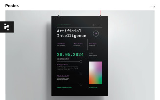 Artificial Intelligence Technology Poster Kit Template