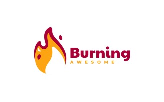 Burning Color Logo Template