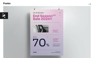 End Season Sale Poster Kit Template