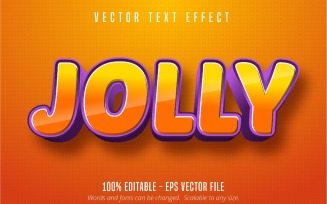 Jolly - Editable Text Effect, Comic And Cartoon Text Style, Graphics Illustration