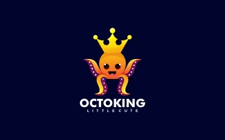 Octopus King Gradient Logo