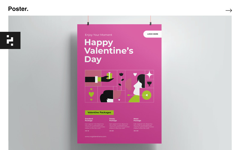 Valentine Day Special Package Poster Corporate Identity