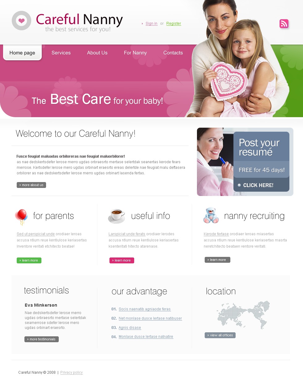 free babysitter website