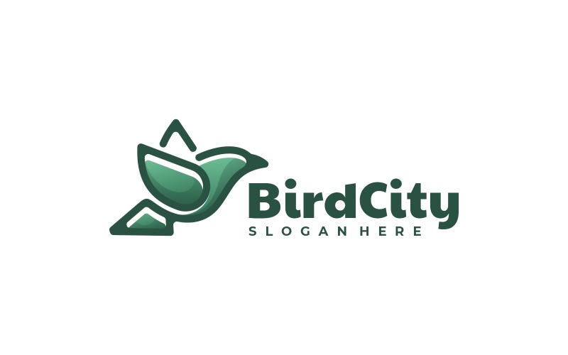 Bird City Color Mascot Logo Logo Template