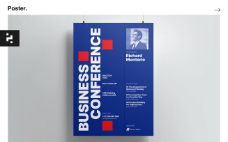Business Conference Poster Kit - Swiss Style