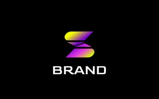 Dynamic S Tech Gradient Logo