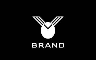 Letter V Humming Bird Logo