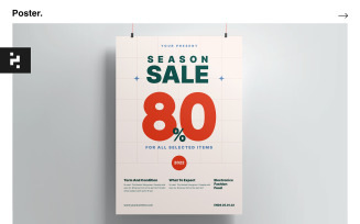Minimal Season Sale Poster