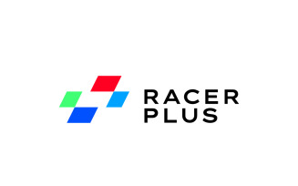 Racer Plus - Negative Space Logo