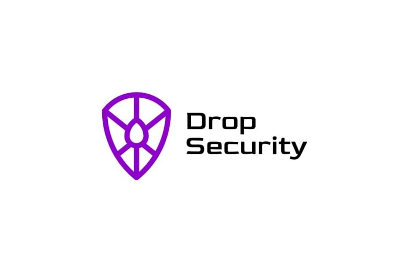 Shield Drop Security Logo Logo Template