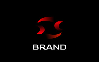 Strong Red Tech - Gradient Futuristic Logo