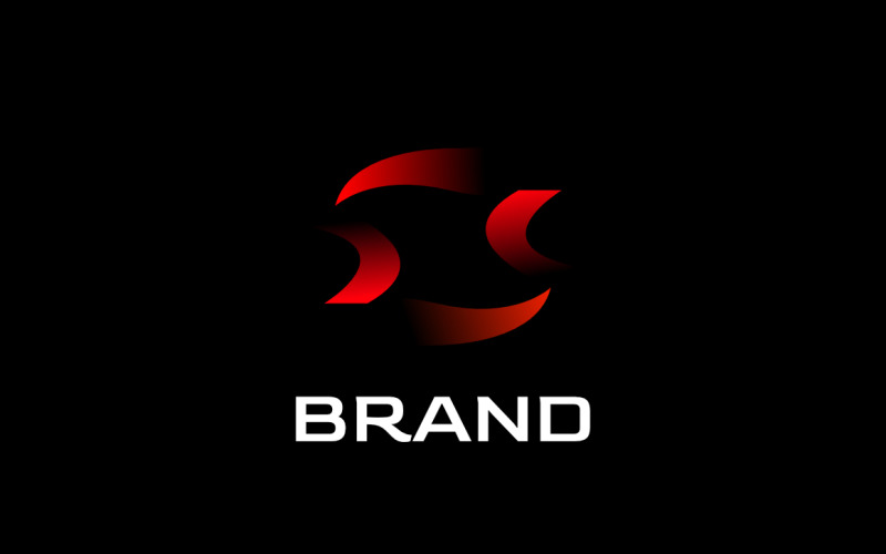 Strong Red Tech - Gradient Futuristic Logo Logo Template
