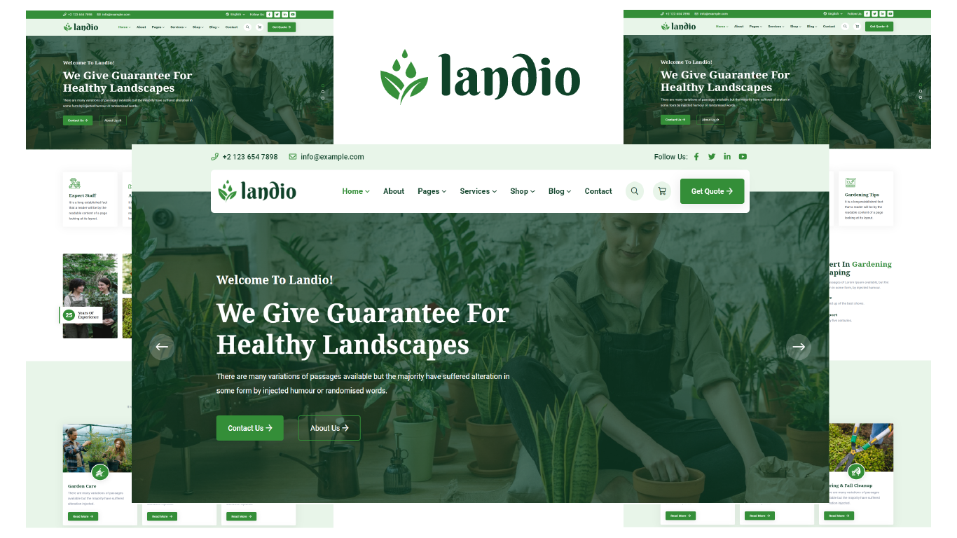 Landio - Gardening And Landscaping HTML5 Template