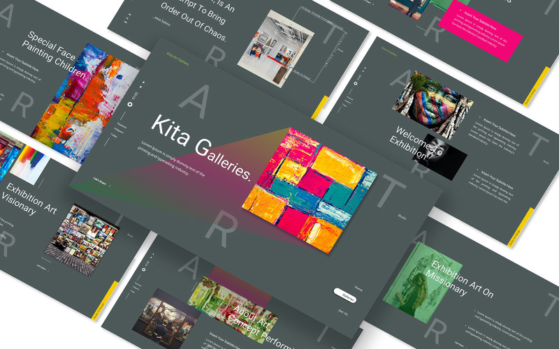 Kita Art Gallery Google Slides Template