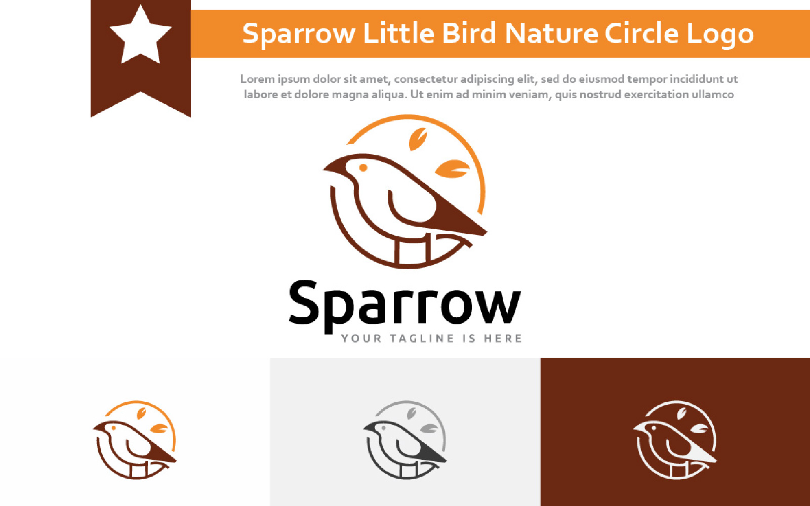 Kit Graphique #222264 Cute Sparrow Divers Modles Web - Logo template Preview