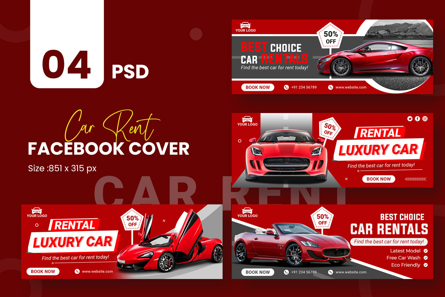 Kit Graphique #222292 Rent Car Divers Modles Web - Logo template Preview