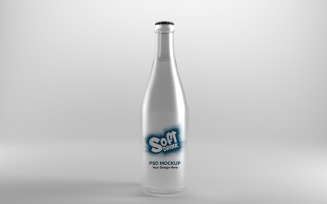 3D render of a bottle isolated on a white background