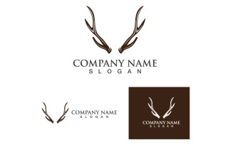 Deer Horn Template Logo And Symbol