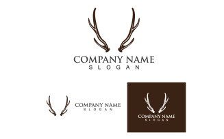 Deer Horn Template Logo Eps
