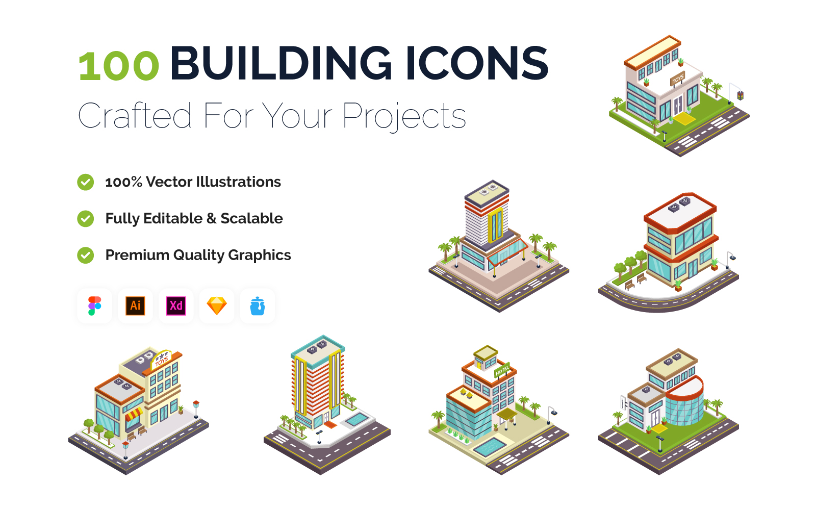 Template #222390 Icons Isometric Webdesign Template - Logo template Preview