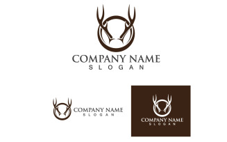 Deer Horn Template Logo And Symbol Vol15