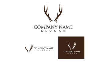 Deer Horn Template Logo And Symbol Vol6