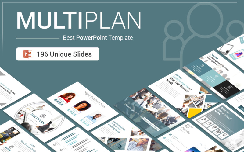 Multiplan PowerPoint Presentation Template PowerPoint Template