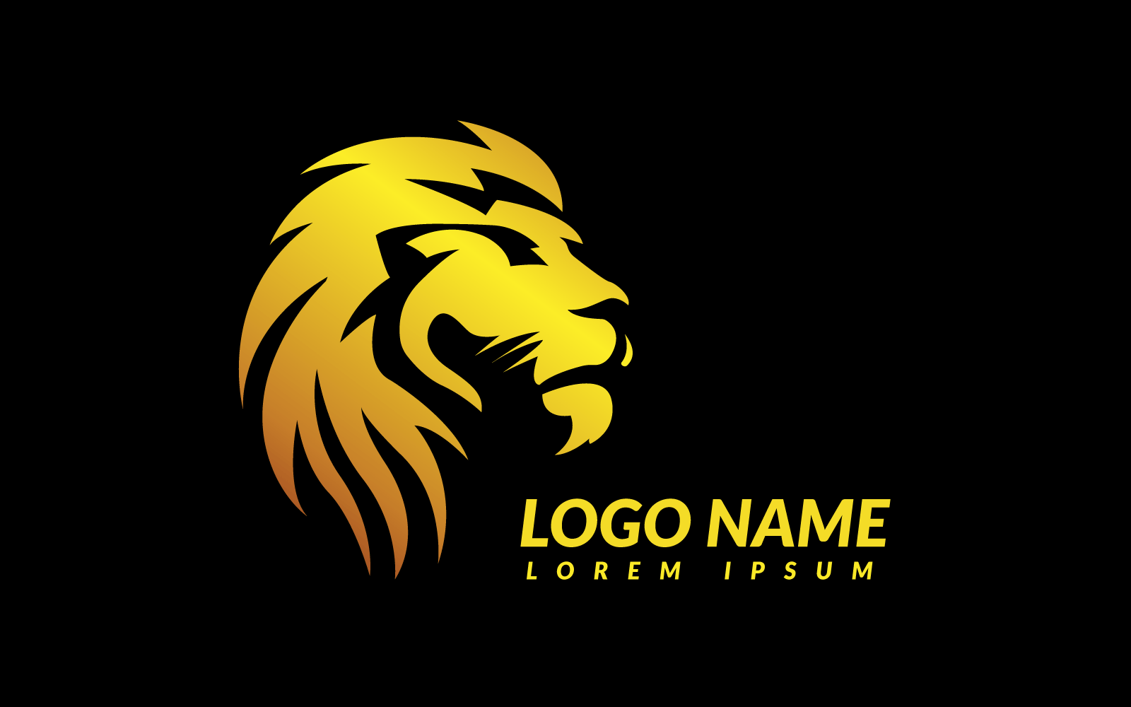 Professionell och unik Lion-logotyp