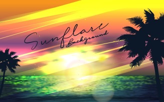 Sunflare Background - Background Template